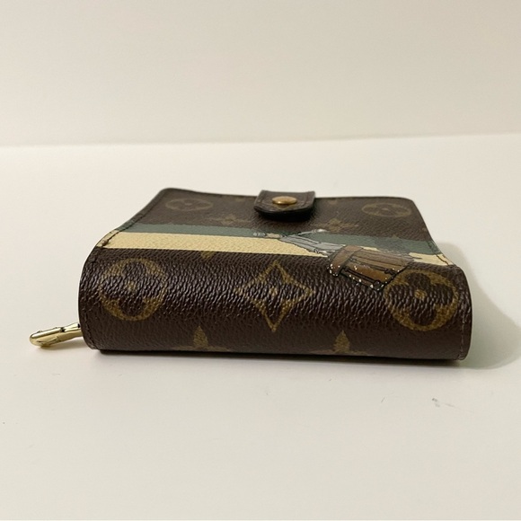 Louis Vuitton Groom Compact Snap Zip Wallet Bellboy Monogram Flaws - Picture 5 of 16